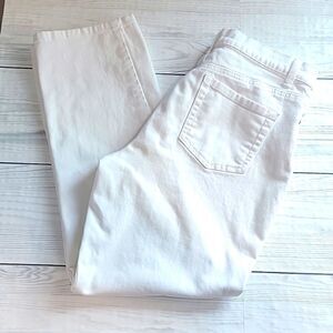 Gloria Vanderbilt Amanda summer white straight leg jeans Women's Size 10S